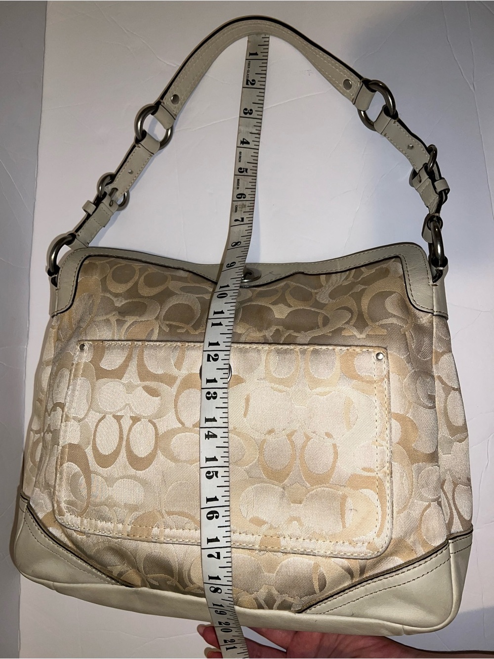 Vintage Y2K Coach Chelsea Optic Signature Tote - Picture 9 of 11
